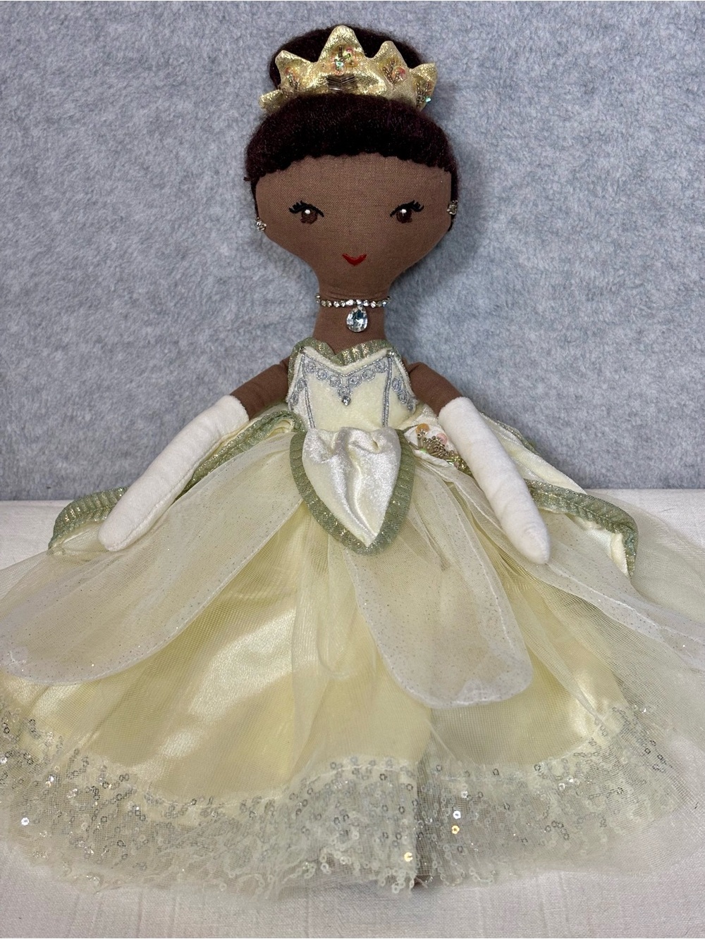 Pottery Barn Kids Exclusive Disney Princess Designer Tiana 18” Cloth Doll